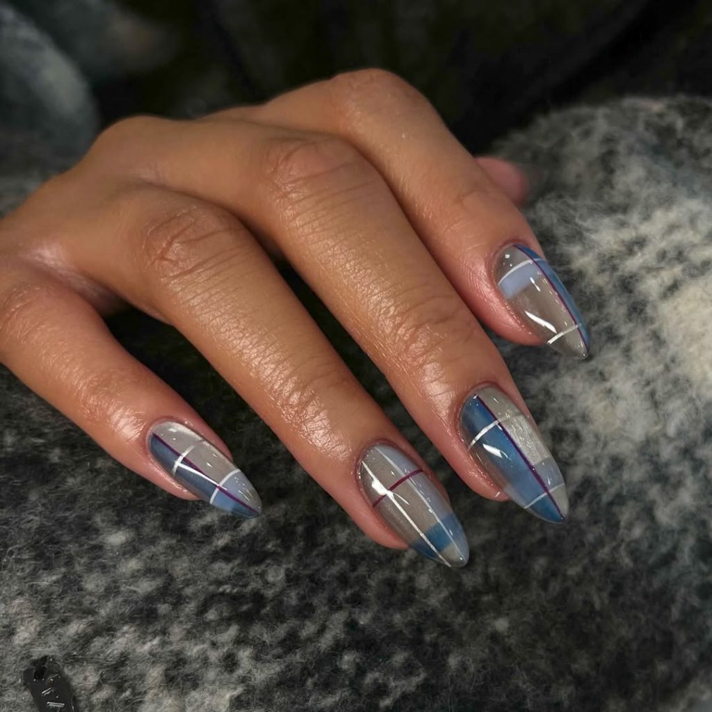 Cool-Tone Winter Plaid