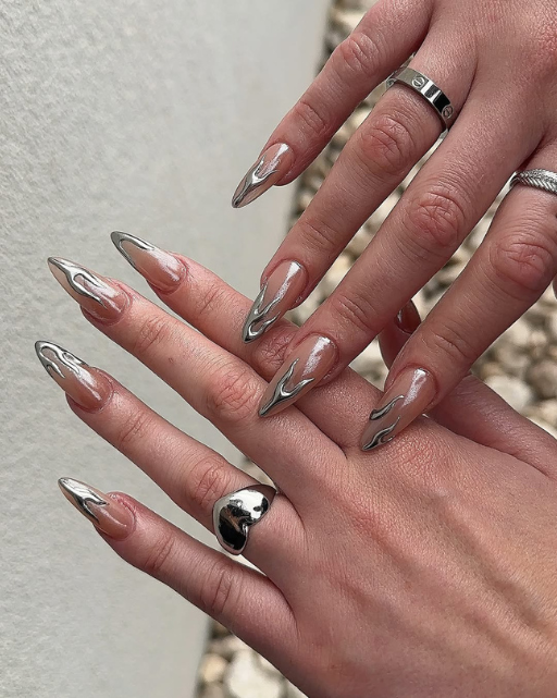 Metallic Silver