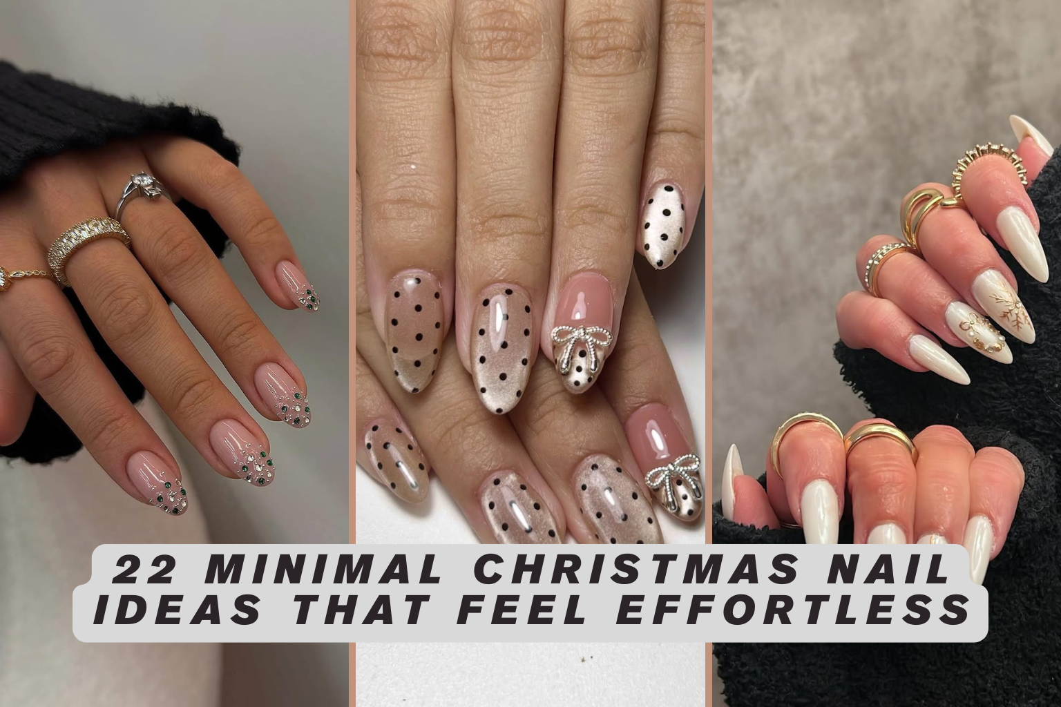 22 Minimal Christmas Nail Ideas That Feel Effortless