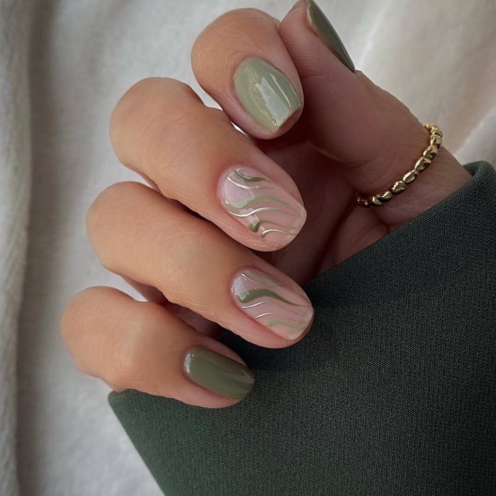 Sage Short Nails