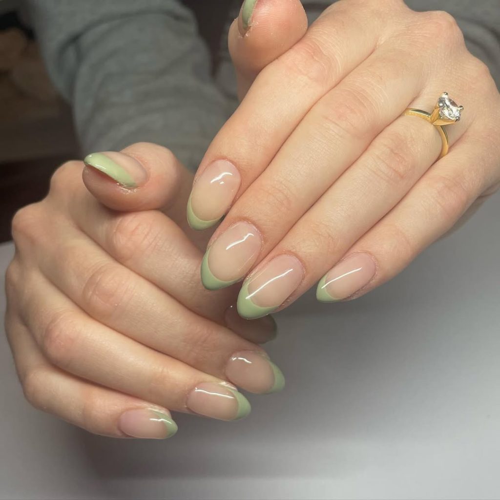 Sage French Tips