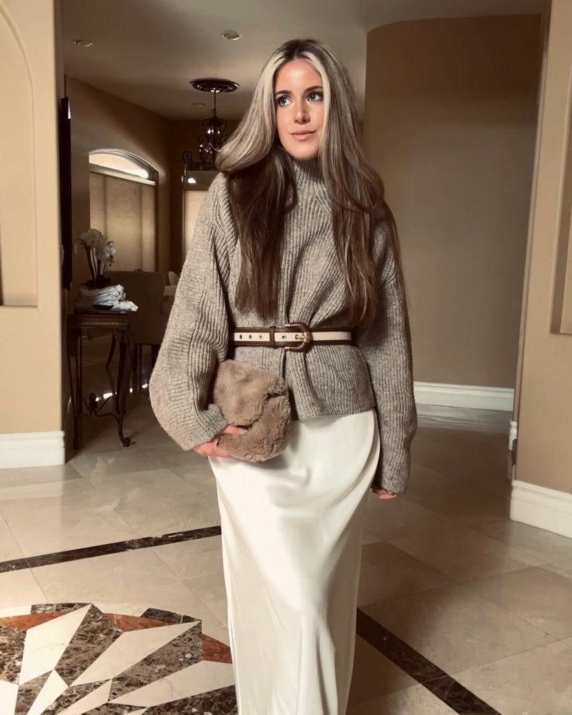 Belted Sweater Style