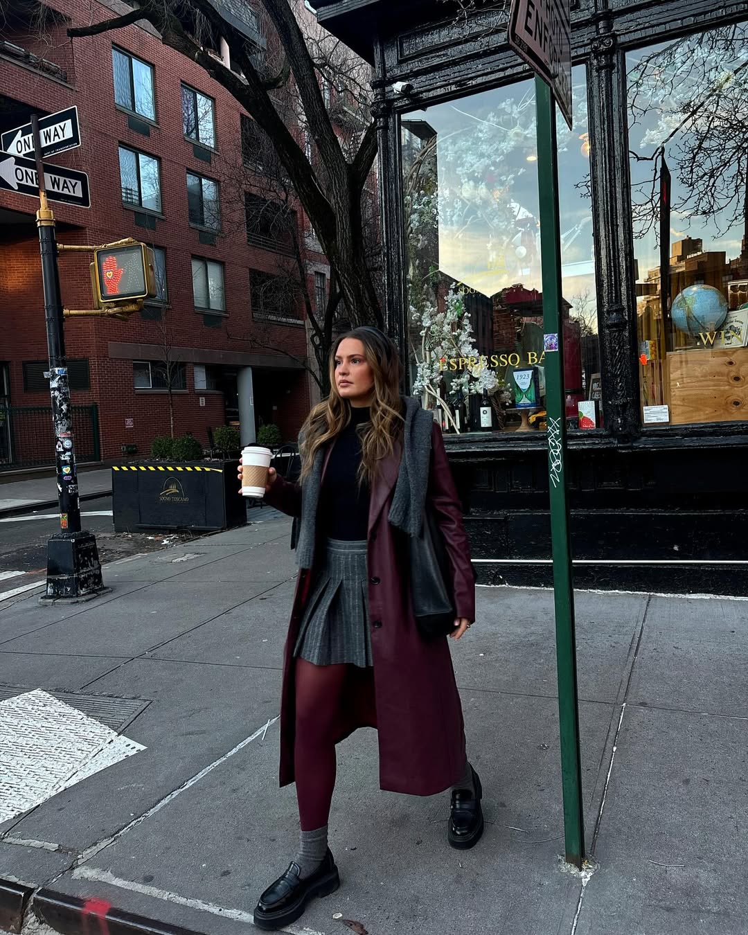 Sweater with Pleated Skirt