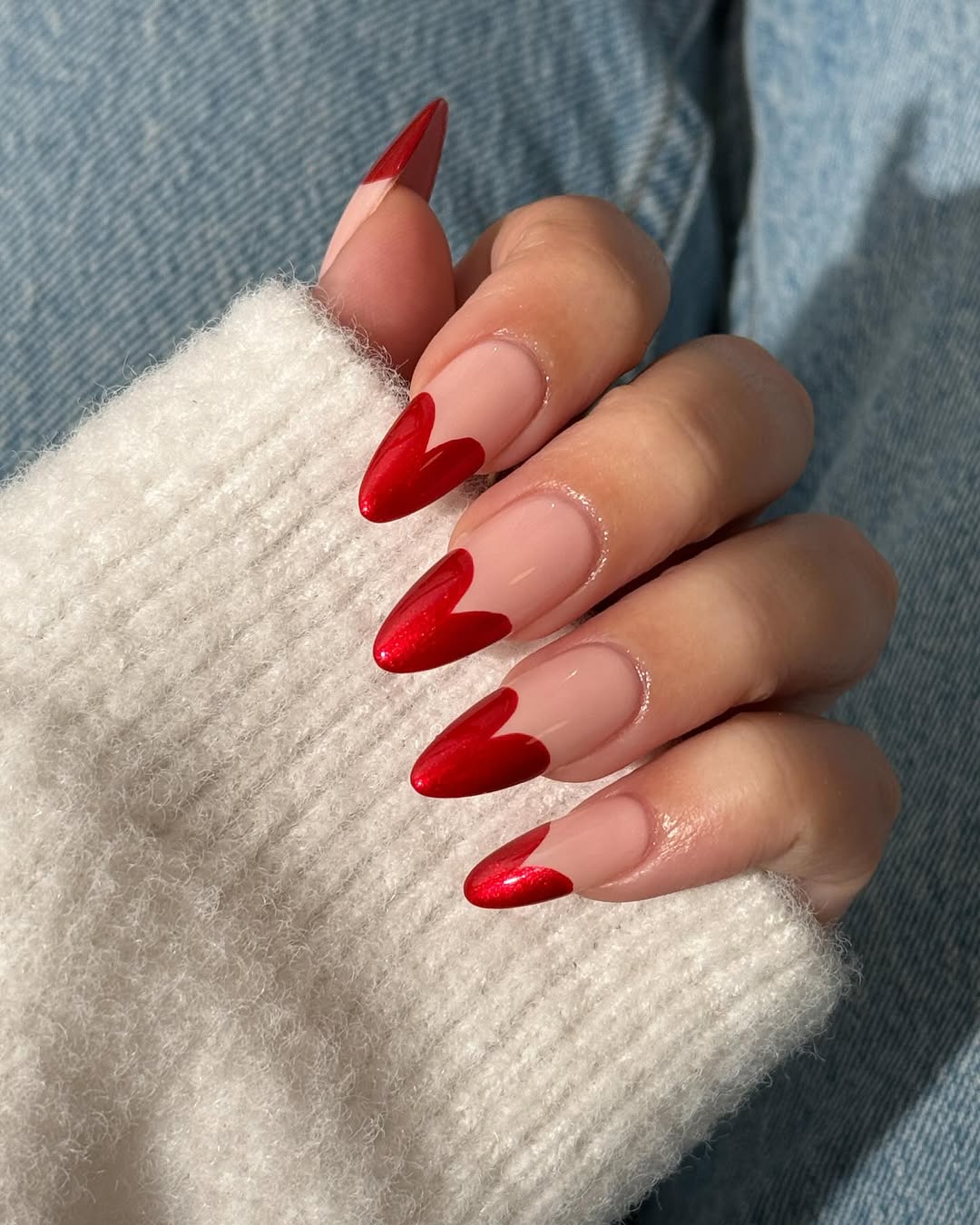 Red Chrome Heart French