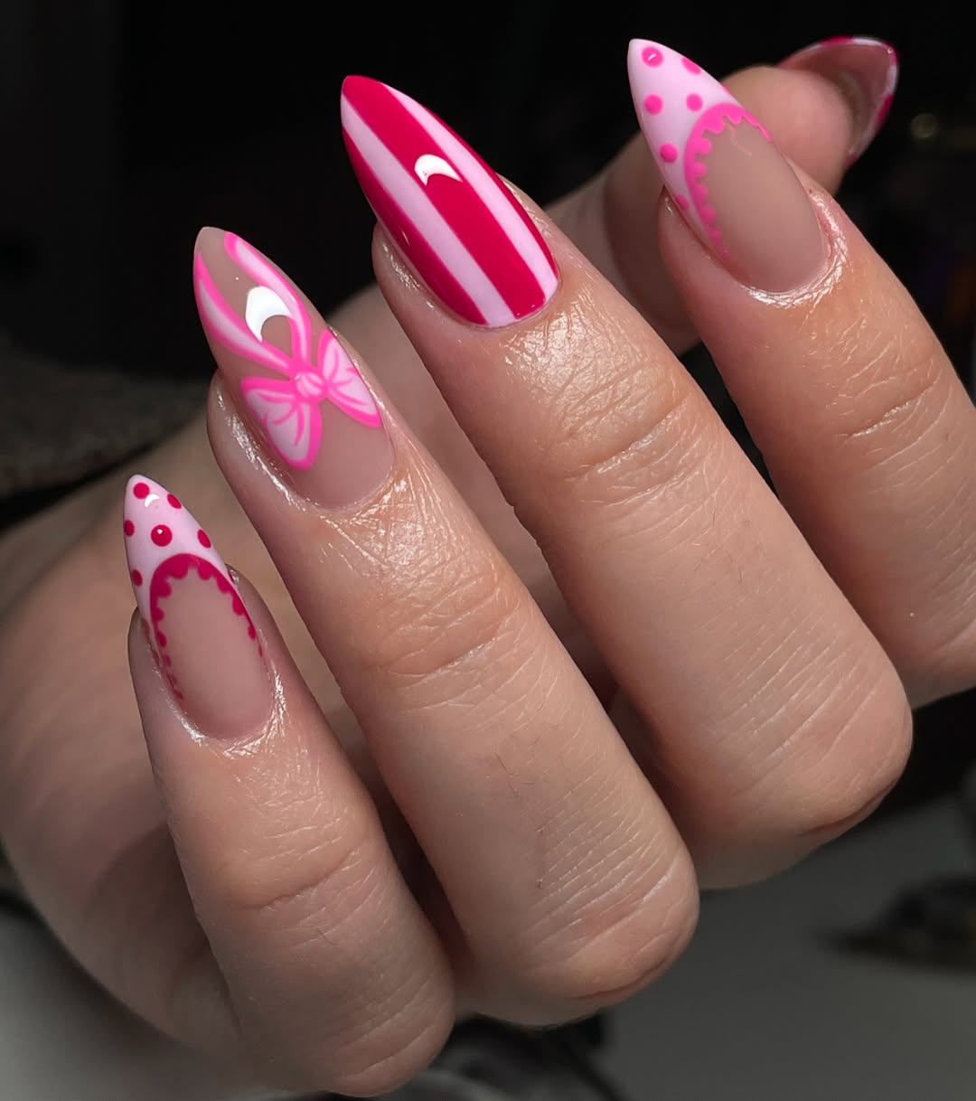 Hot Pink Graphic Love