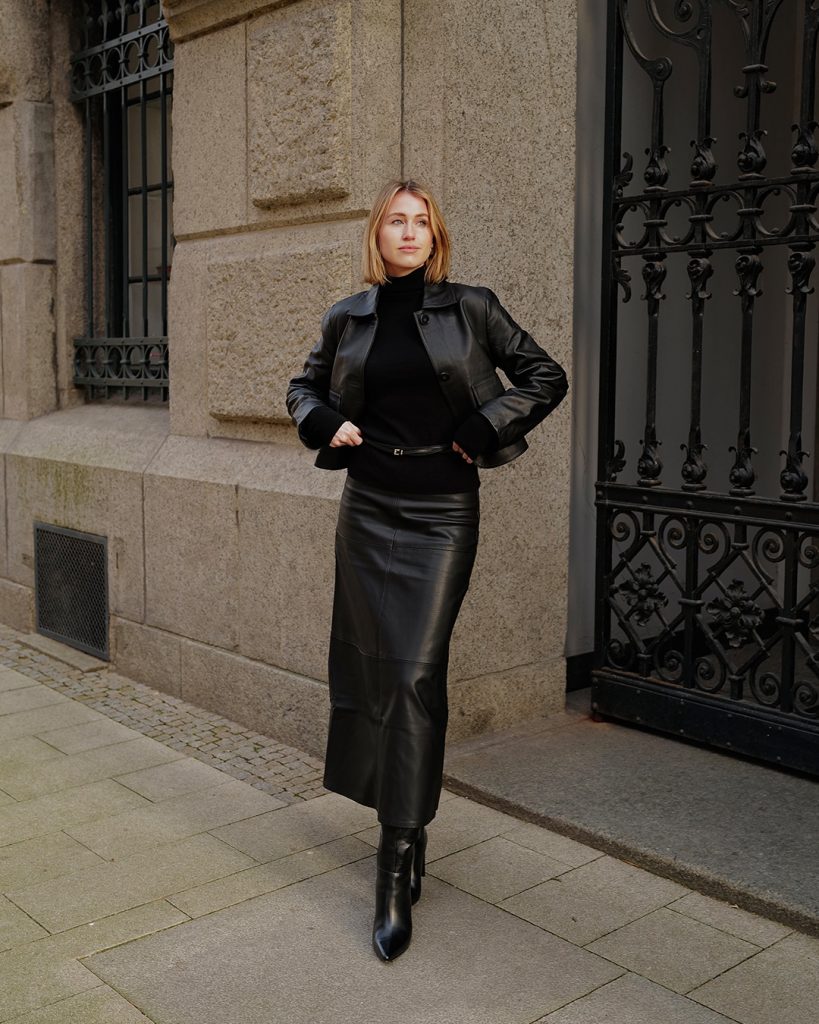 Sweater with Leather 