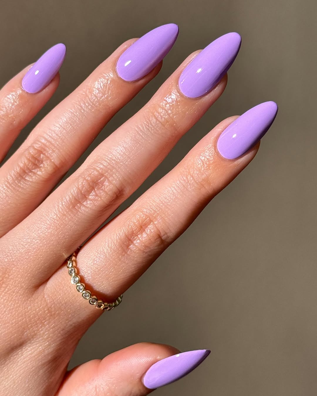Soft Lilac Winter Nails