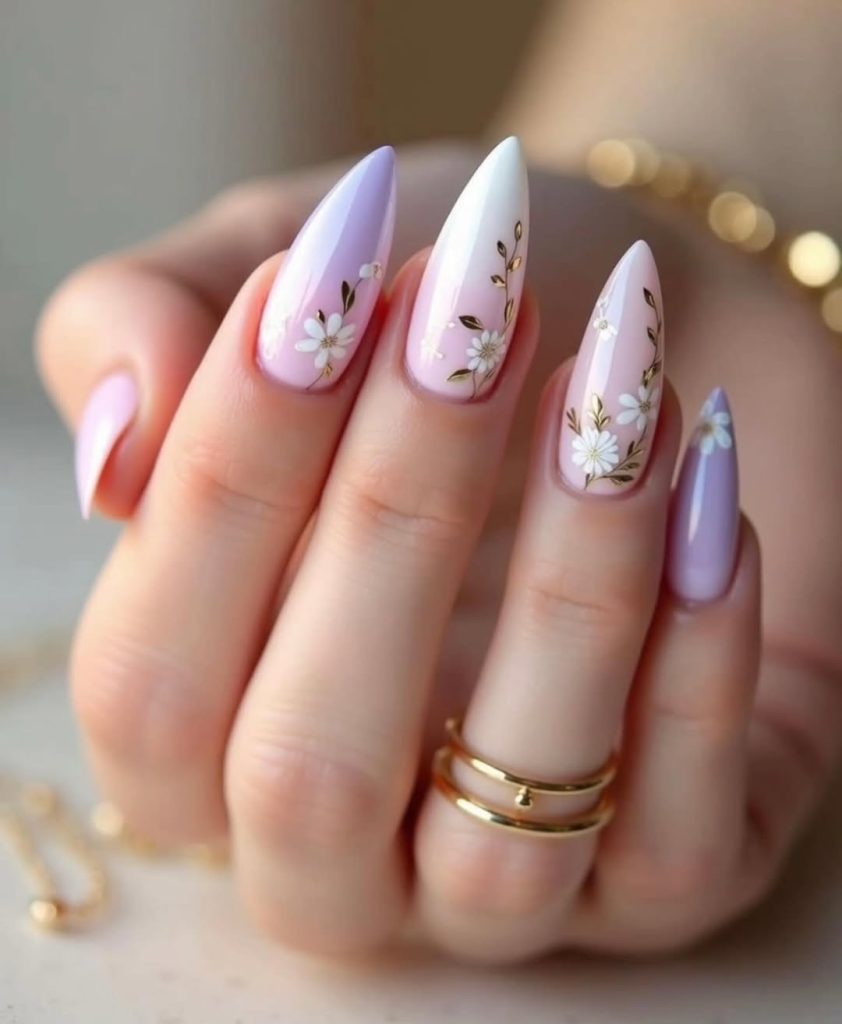 Lavender Field Nails