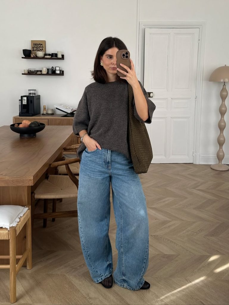 Half-Tucked Sweater Look