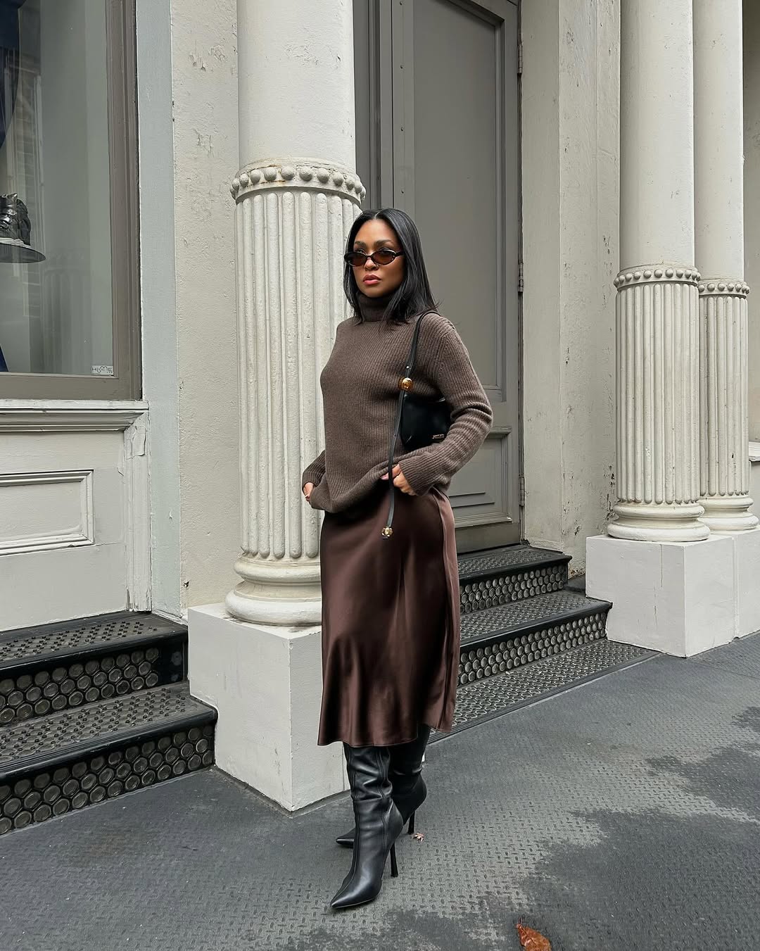 Sweater with Midi Skirt