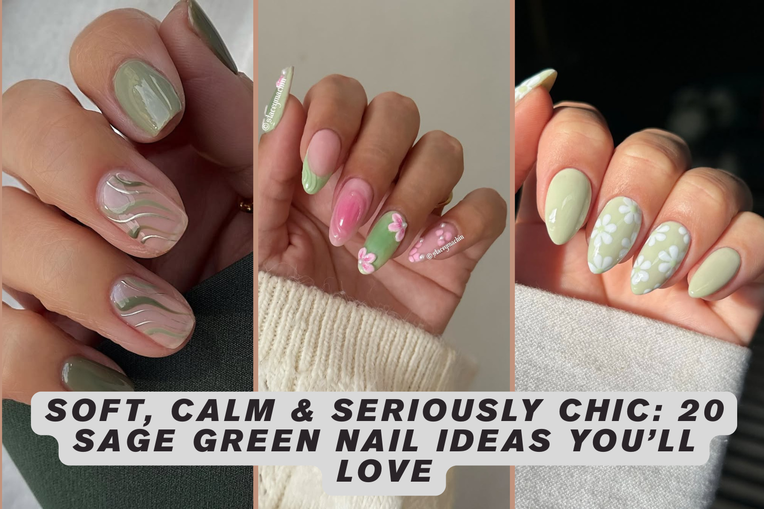 Soft, Calm & Seriously Chic: 20 Sage Green Nail Ideas You’ll Love