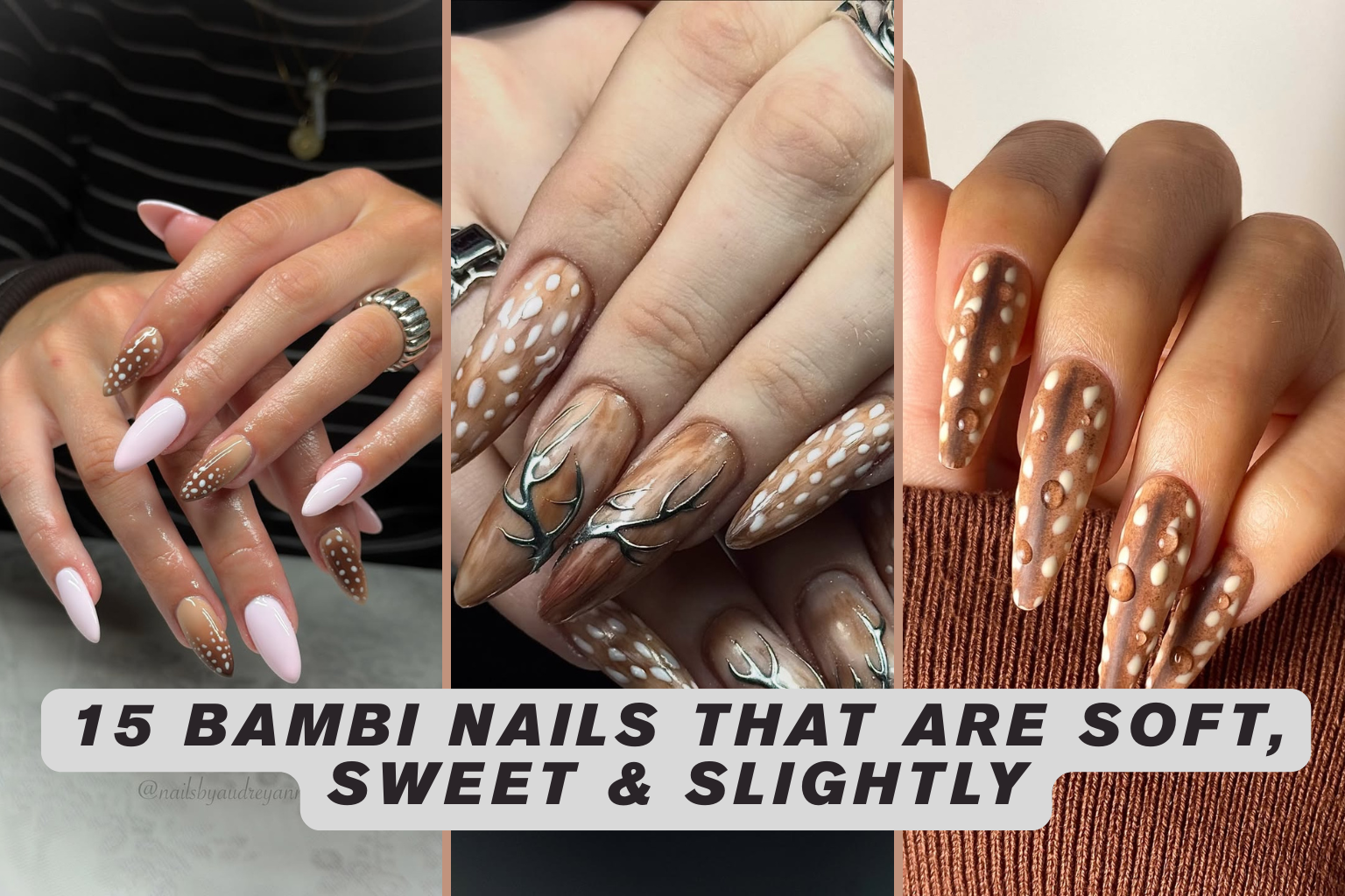 15 Bambi Nails That Are Soft, Sweet & Slightly Wild