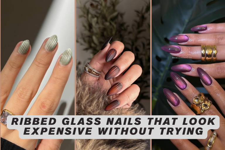 Ribbed Glass Nails That Look Expensive Without Trying