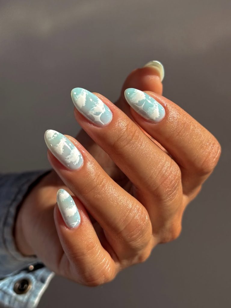 Cloudy Sky Nails