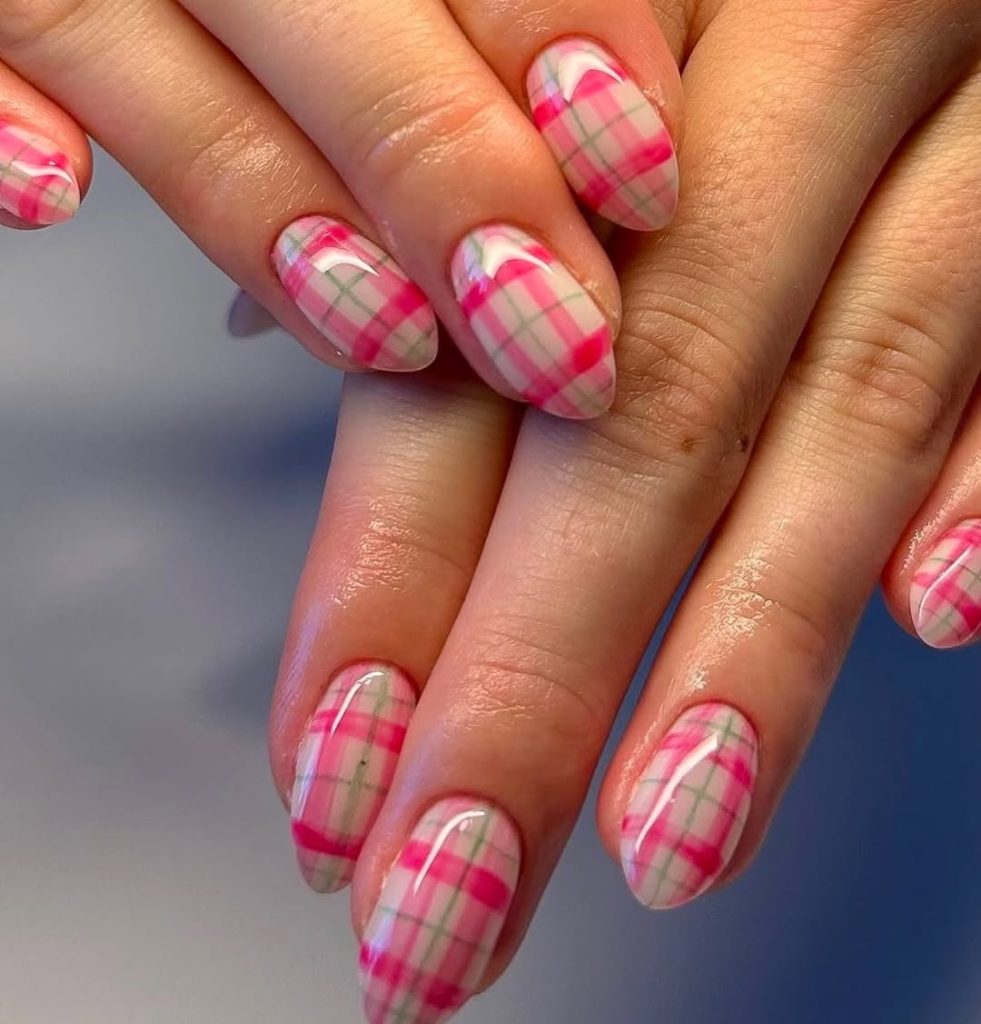 Watermelon Plaid Pop