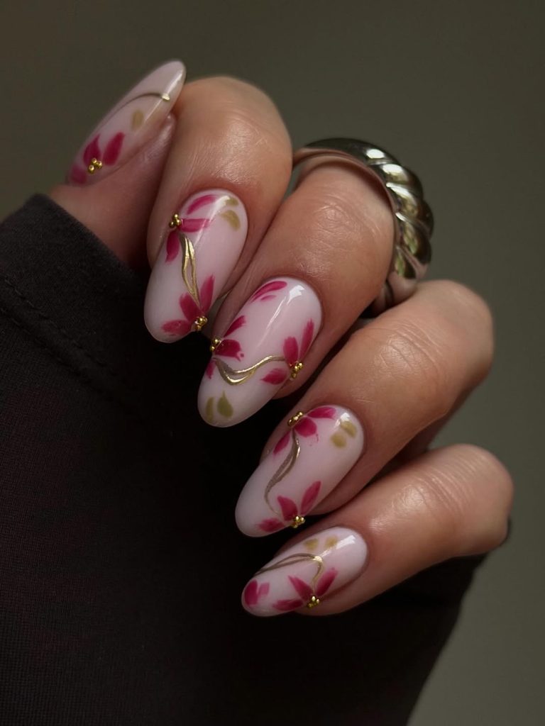 Floral Garden Nails
