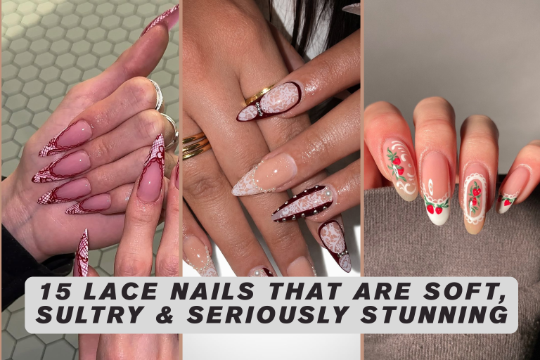15 Lace Nails That Are Soft, Sultry & Seriously Stunning