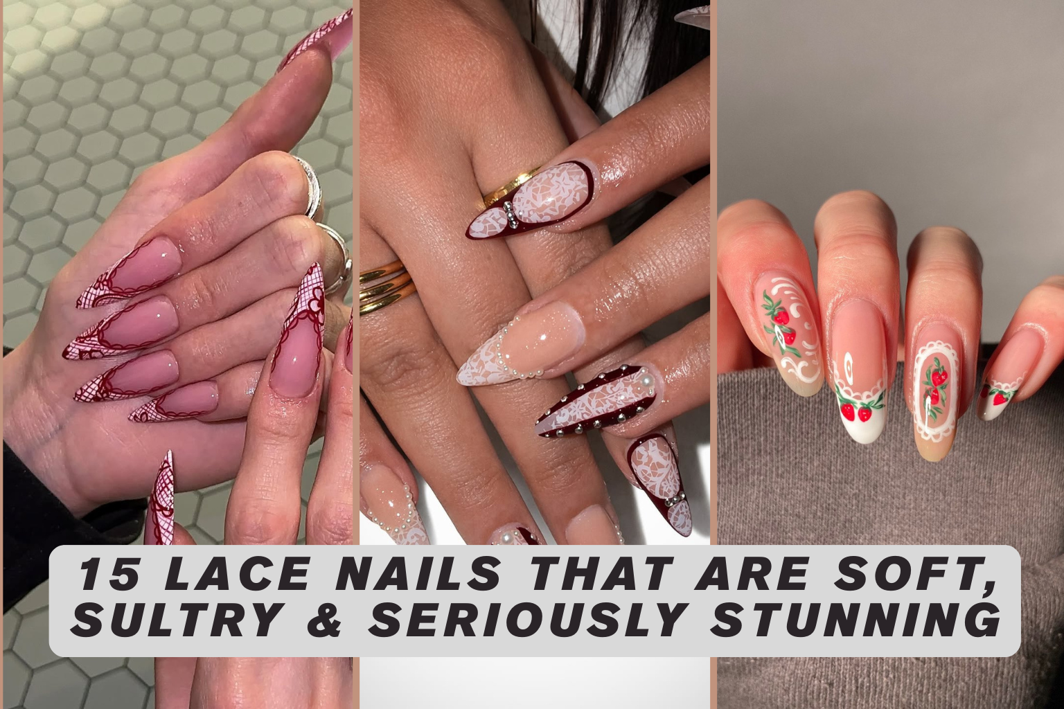15 Lace Nails That Are Soft, Sultry & Seriously Stunning