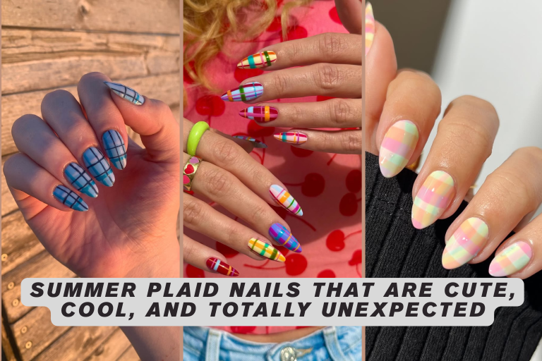 Summer Plaid Nails That Are Cute, Cool, and Totally Unexpected