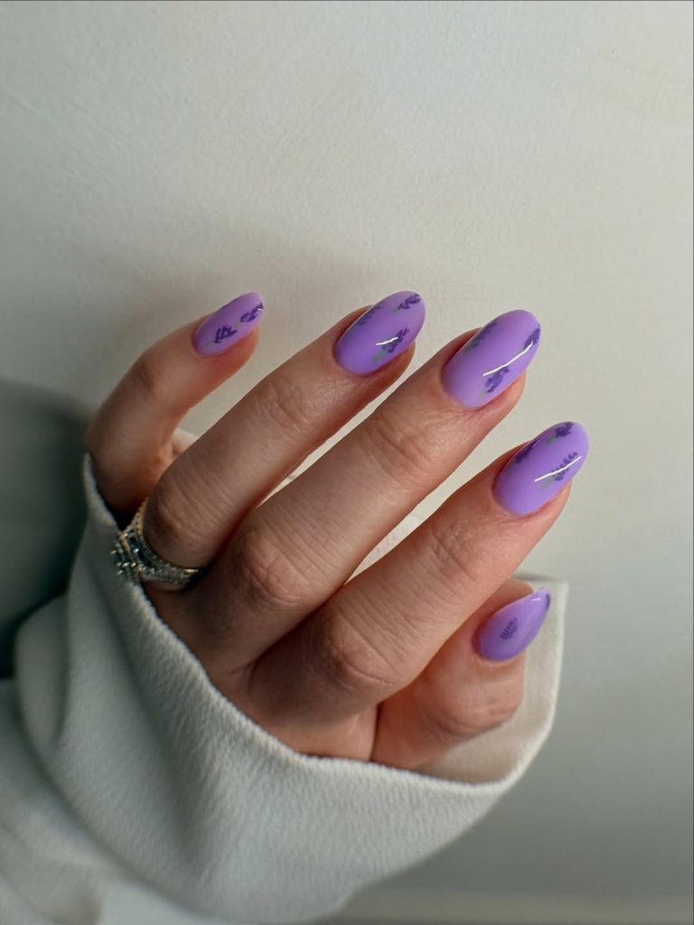 Lavender Milk Nails