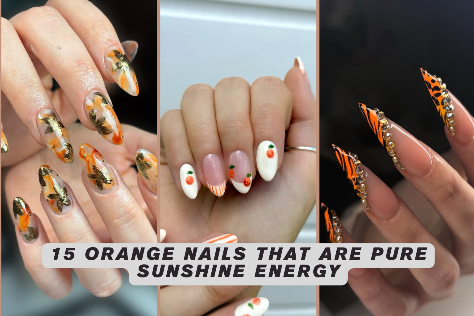 15 Orange Nails That Are Pure Sunshine Energy