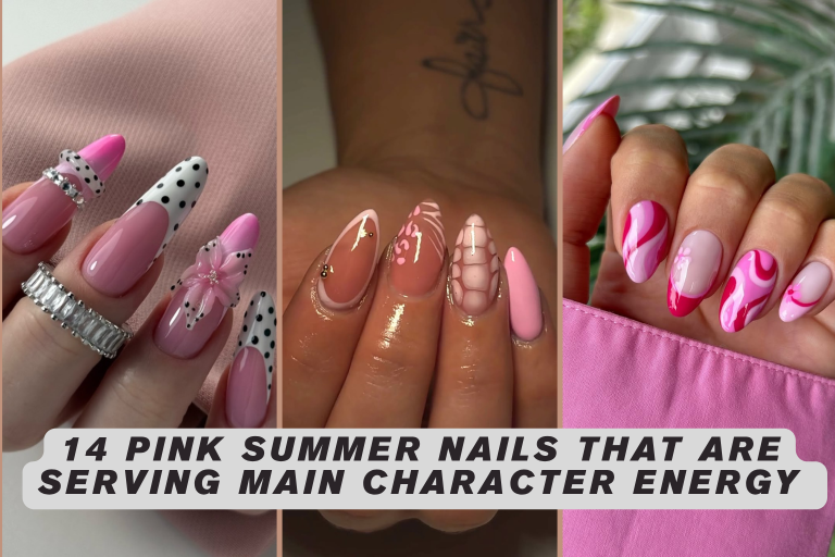 14 Pink Summer Nails That Are Serving Main Character Energy